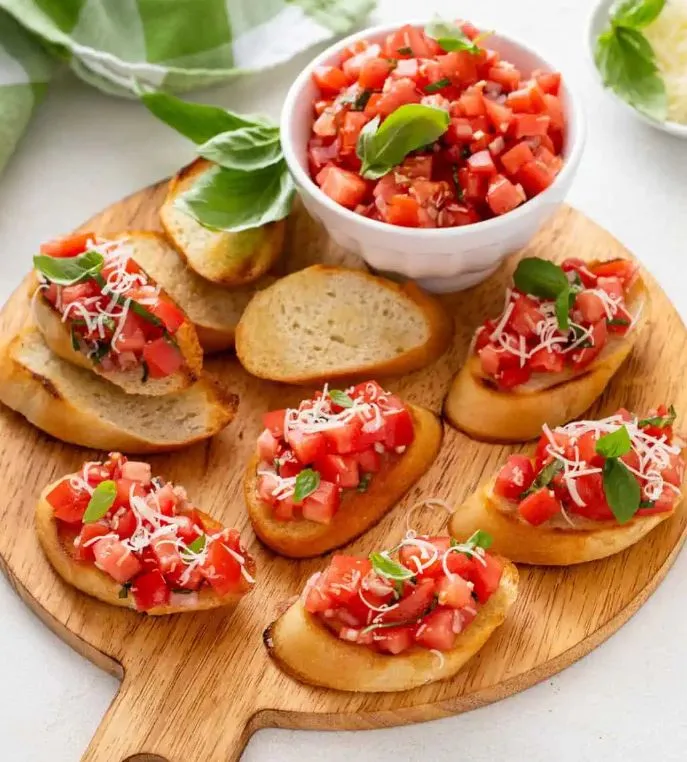 Bruschetta appetizer catering Toronto