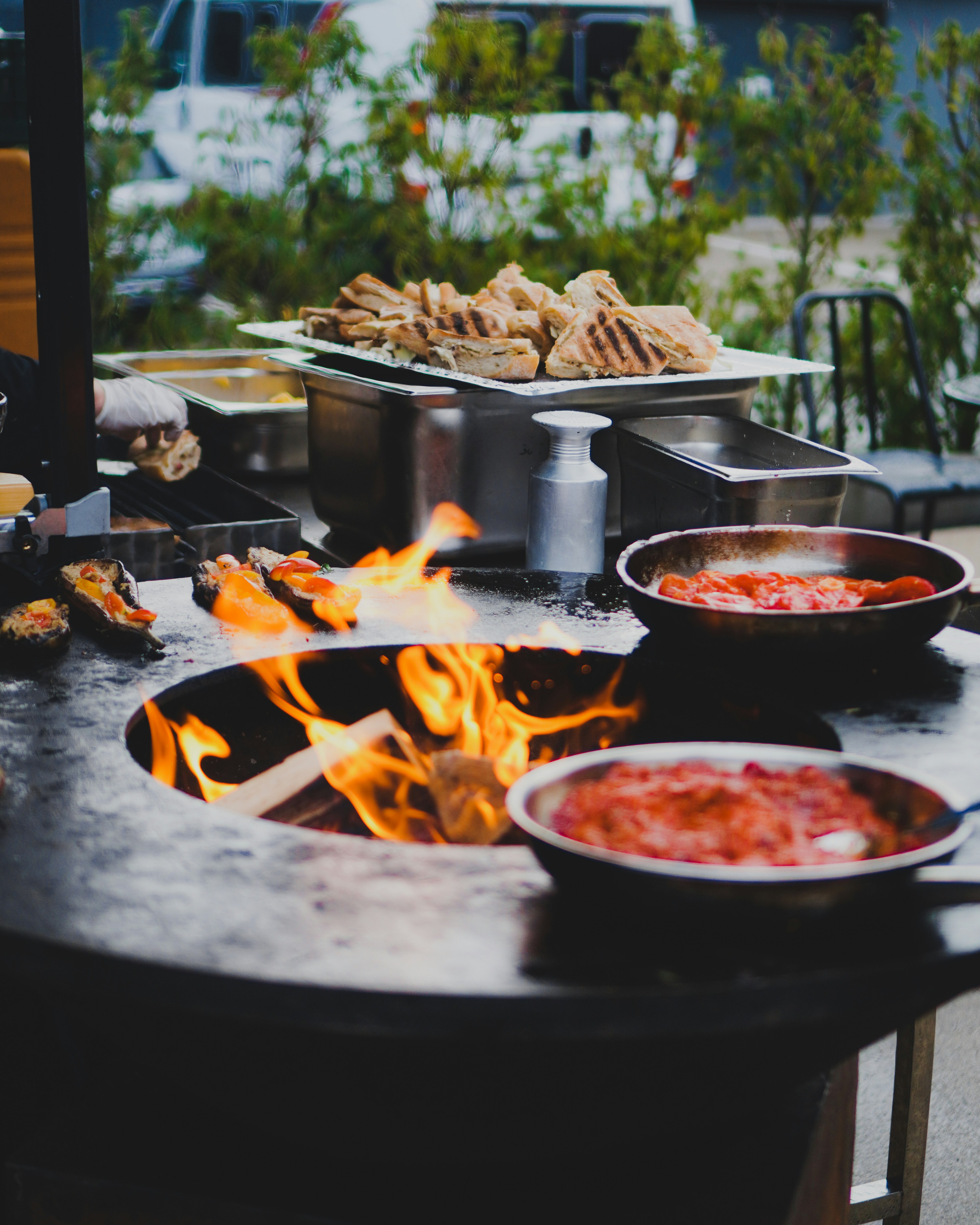 Live cooking station wedding Toronto